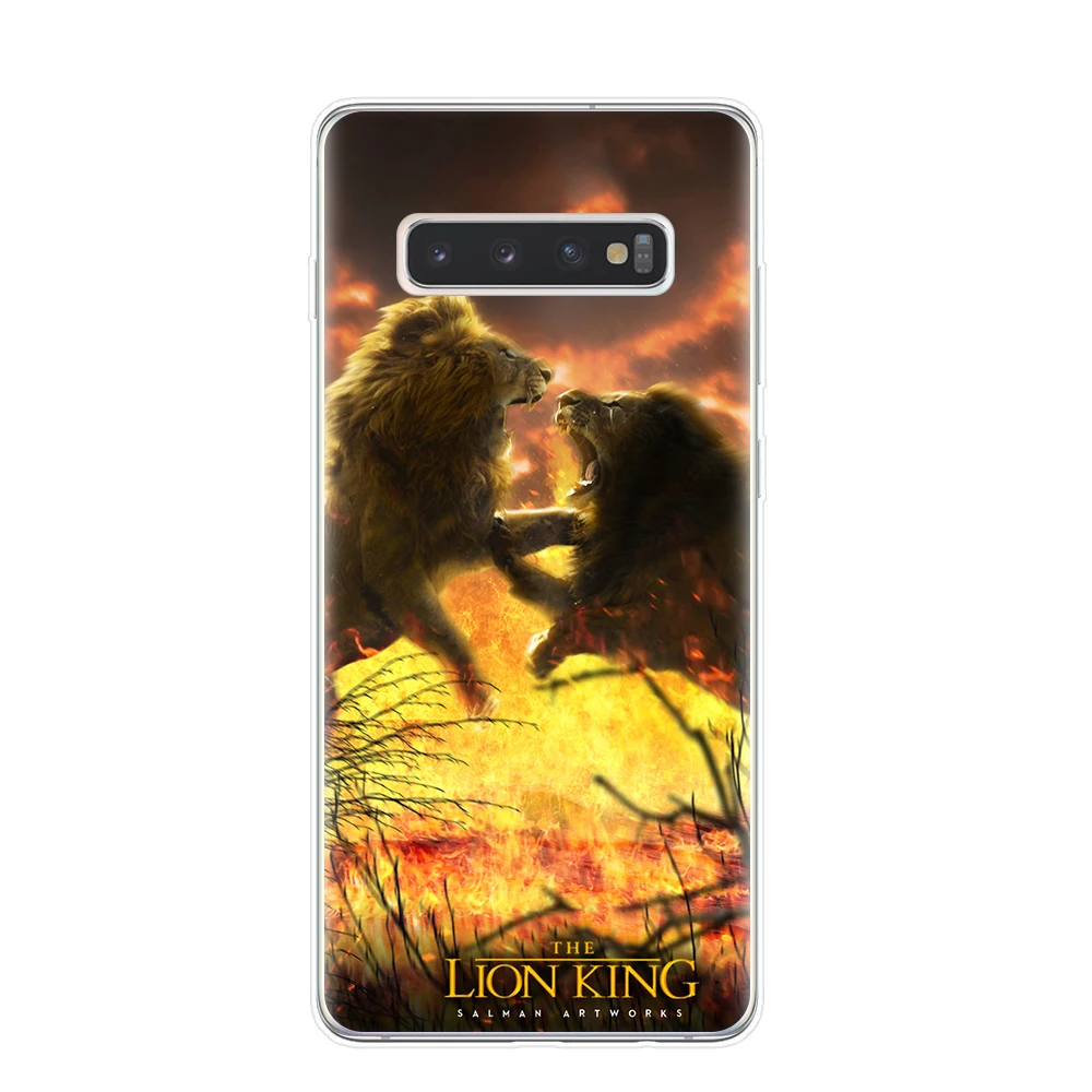 Роскошный чехол для телефона Lion King nala simba timon для samsung Galaxy S10 S9 S8 Plus S6 S7 Edge S10E Lite 5G Мягкий ТПУ чехол Капа Etui