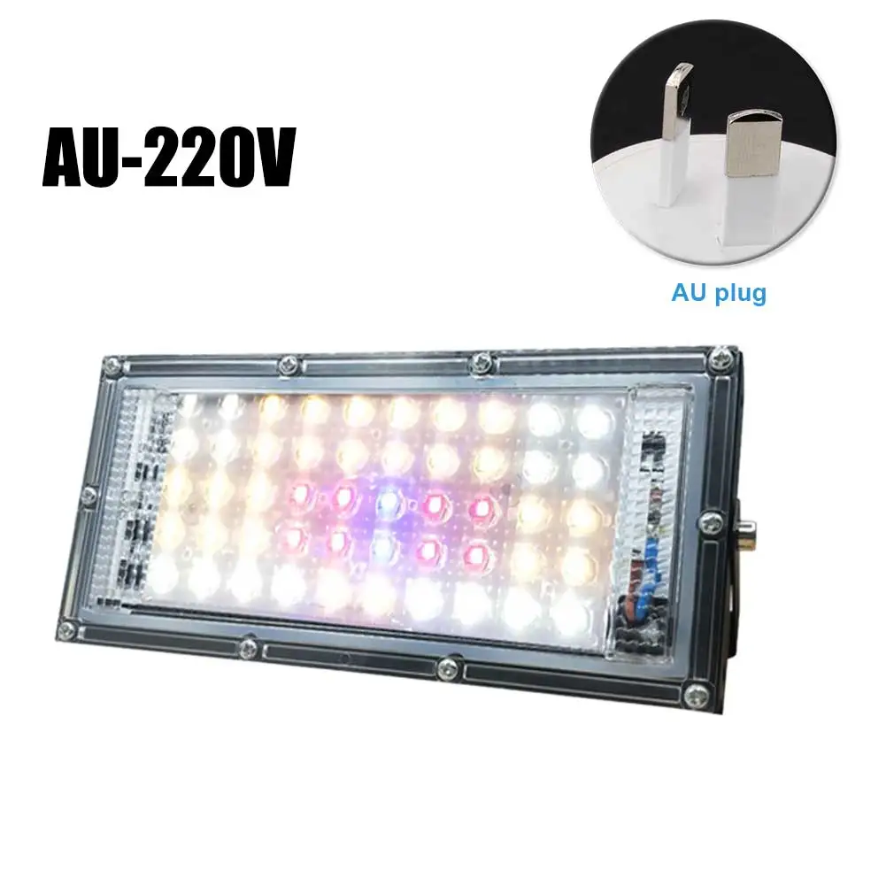 

LED Grow Light Panel 50W Equivalent Growing Lamp Indoor Plant Gardening Tool Flowering Waterproof Vegetation Solar Full