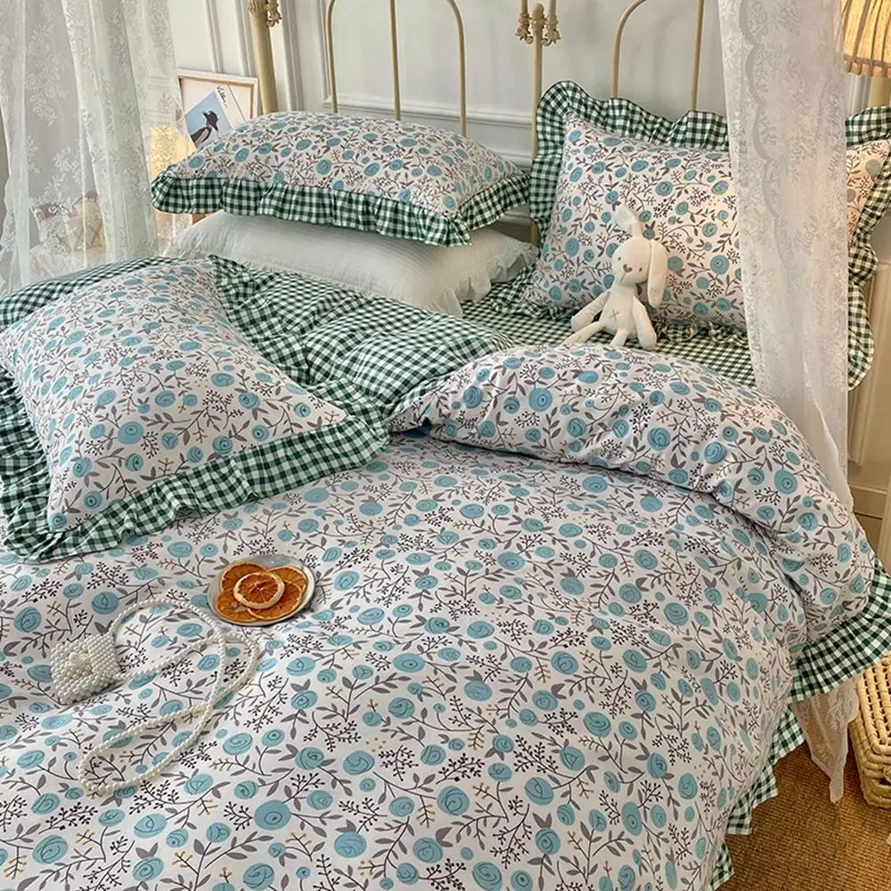 

Домашний текстиль, пасторальный кружевной комплект постельного белья, AB, боковые пододеяльники, покрывала для девочек и мальчиков, домашни...