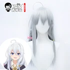 HSIU аниме блуждающая ведьма: Путешествие Elaina Косплей Elaina парик длинные серебристые волосы бесплатно аксессуары для волос + бесплатная брендовая шапочка для парика