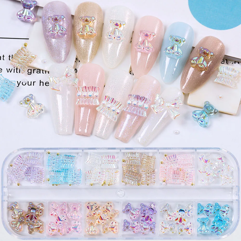 1 коробка разноцветные галстуки-бабочки для ногтей | Красота и здоровье