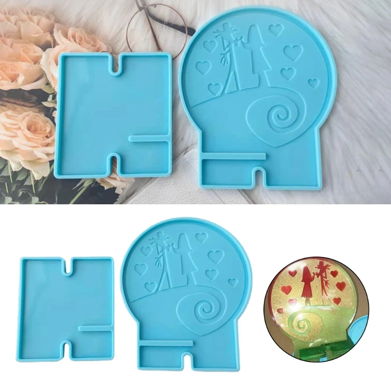 

Cellphone Bracket Holder Epoxy Resin Mold Handmade Mobile Phone Stand Casting Silicone Mould DIY Crafts Making Tool