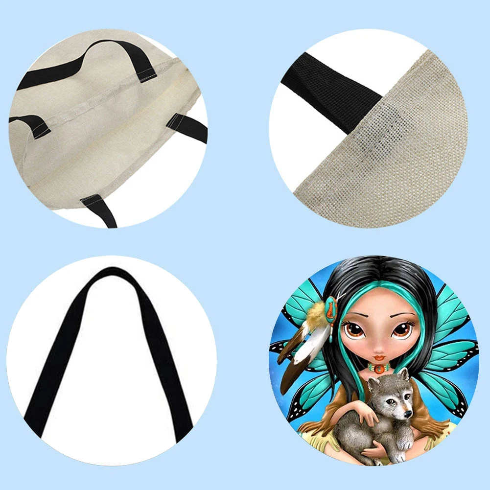 Повседневные женские сумки-тоуты с принтом эльфов трендовая женская сумка на