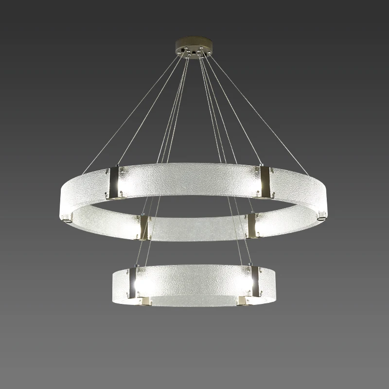 

Скандинавская промышленная лампа, люминесцентный стеклянный светильник E27 для гостиной, домашнее украшение, подвесной светильник