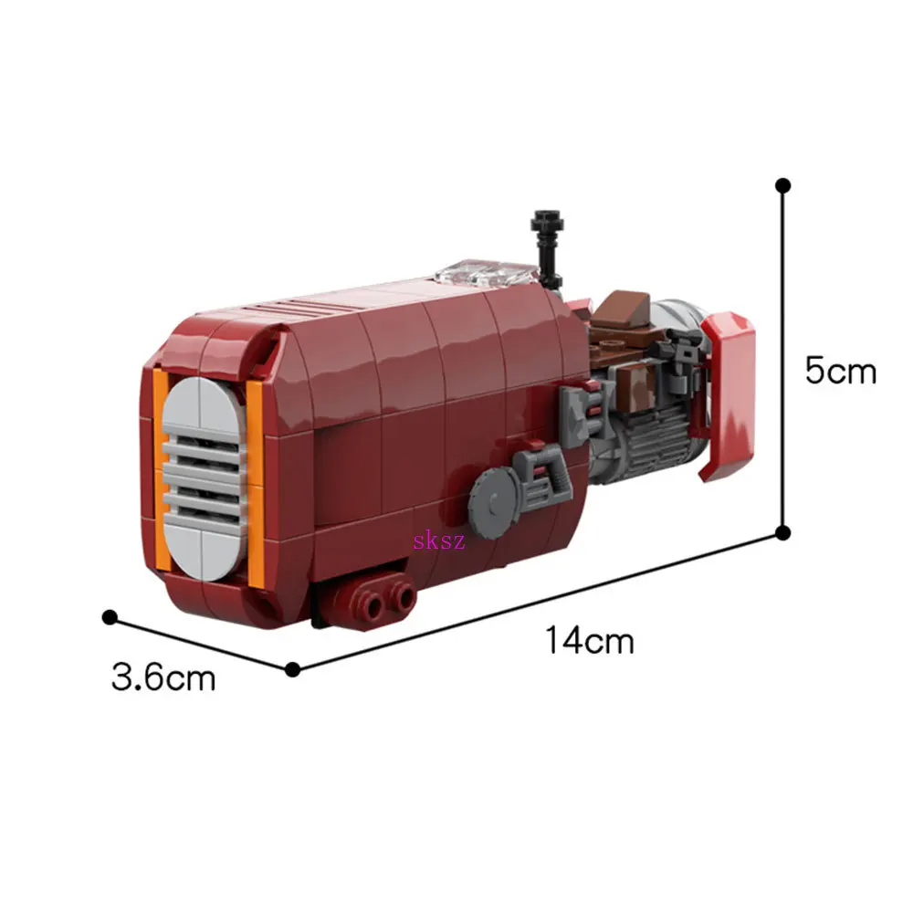 

MOC Star Series Wars Diy Building Blocks Rey's Speeder 168pcs Bricks Toy Idea Kids Educational Toys Space Wars Birthday Gifts