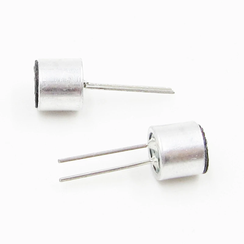 10pcs 6*5mm Capacitive Electret Microphone Pick-Up Sensitivity 52D Condenser With Pins | Электроника