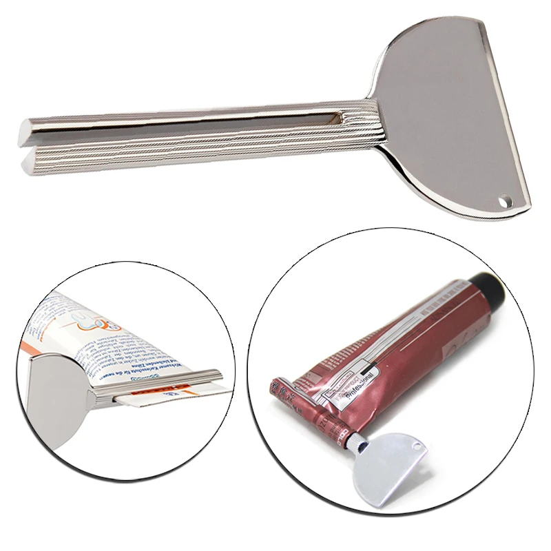 

Key Shape Metal Paste Squeezer Tool Accessories Creative Squeezing Toothpaste Sliver Color Home Bathroom Supplies
