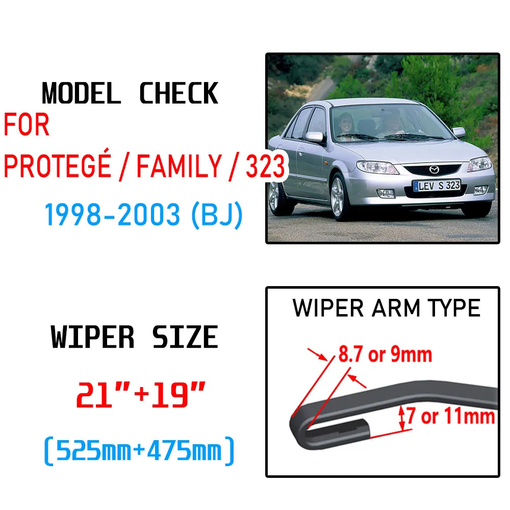 Для Mazda Protege Семья 323 BJ 1998 1999 2000 2001 2002 2003 Аксессуары для автомобилей спереди
