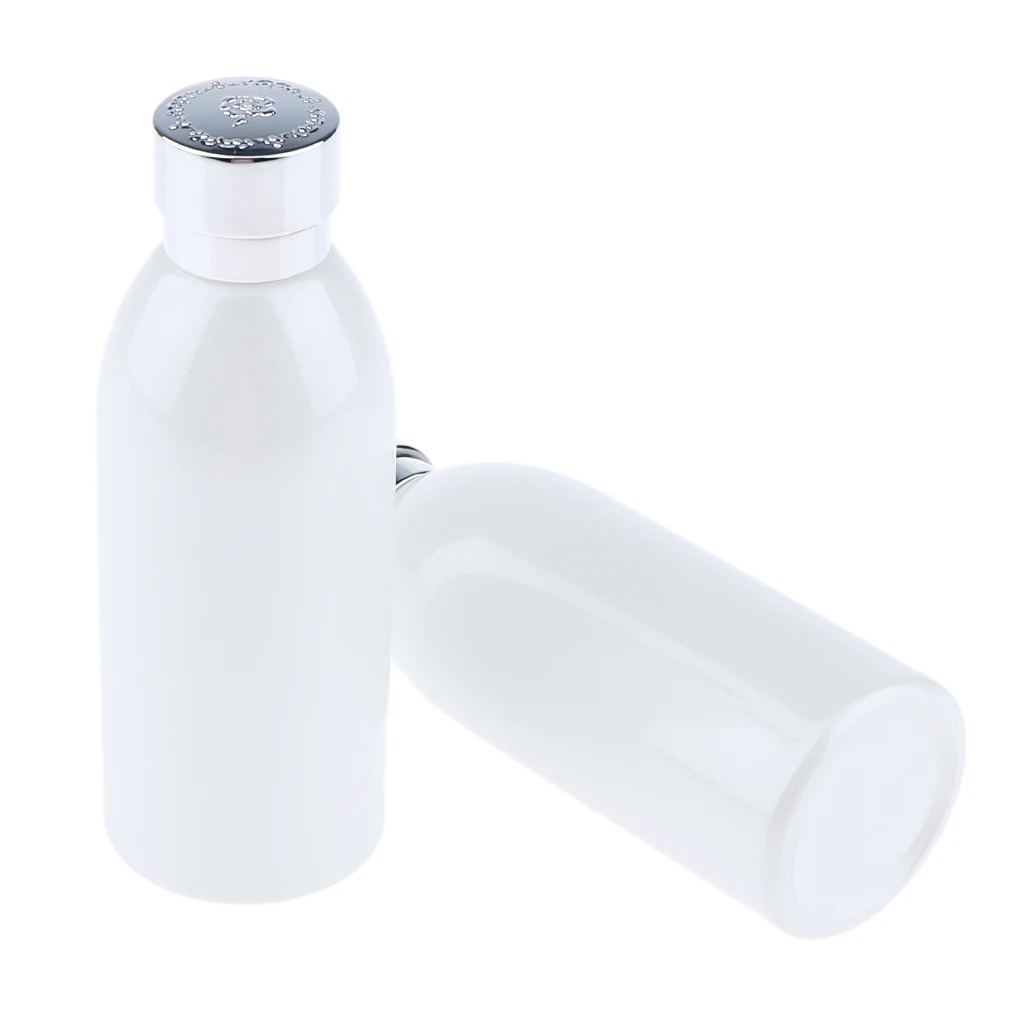 

2x120ml Empty Glass Skin Water Lotion Bottle Perfume Essential Oil Container