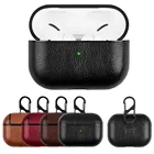 Чехол из искусственной кожи для Airpods Pro, роскошный защитный чехол с пряжкой от потери для наушников Apple Air Pods 3, 2, 1, чехлы для наушников