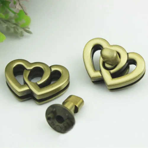 10Pcs 37x25mm Metal Turn Lock Snap For Handbag Women Bag Twist Lock Clasps Closure DIY Metal Buckle Hardware Accessories