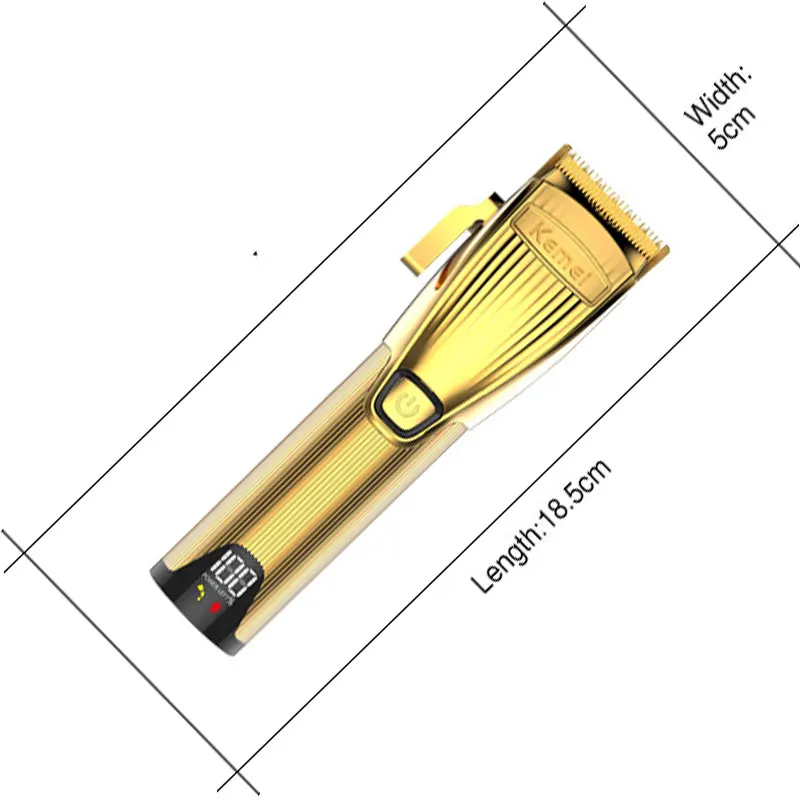 Kemei Профессиональный триммер для волос для мужчин Груминг Электрический бороды Перезаряжаемый Клиппер Машина для стрижки Набор на.