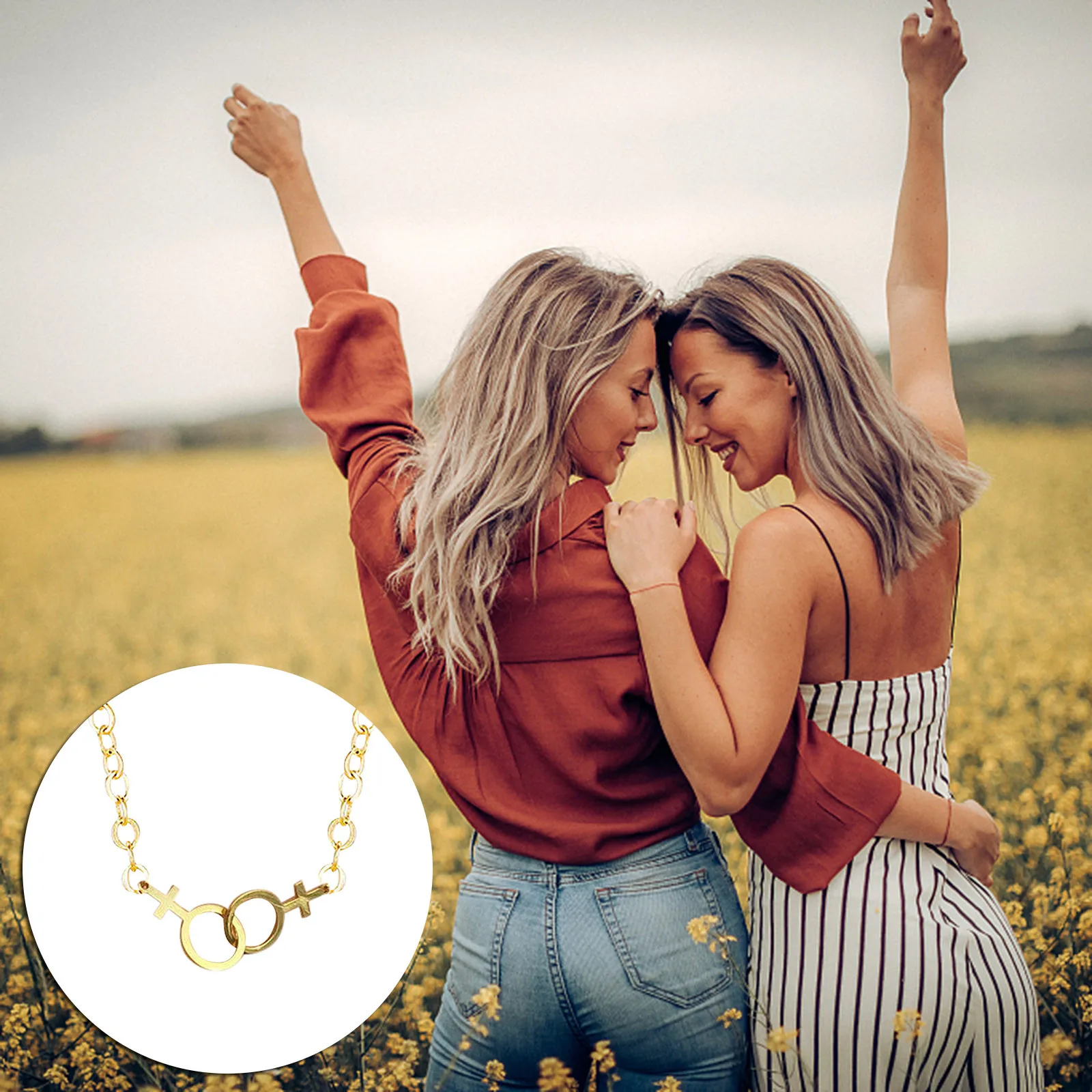 2 шт. ожерелье на День святого Валентина ювелирные изделия гордость Святого