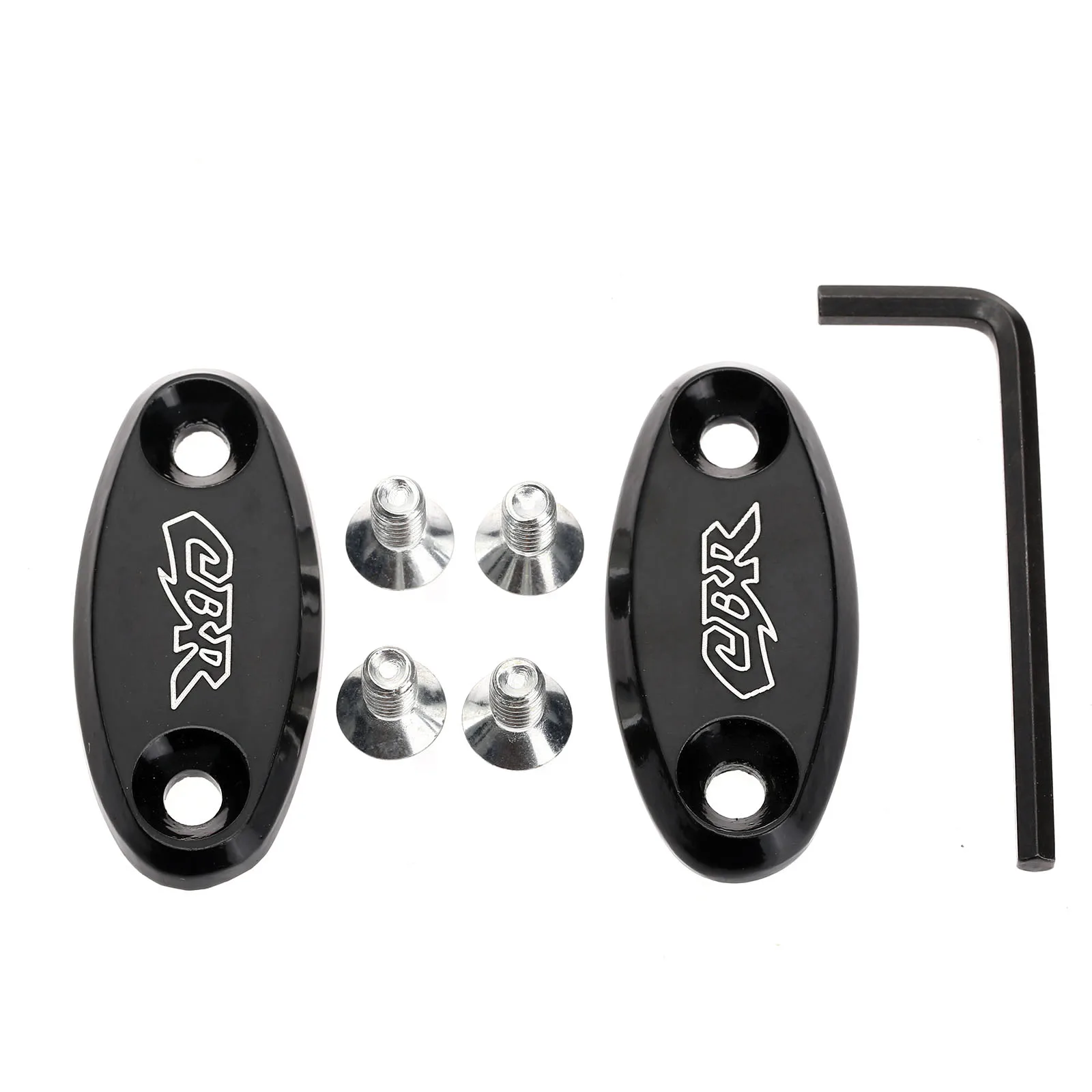 2 шт. зеркальный блок для мотоцикла с крышкой зеркальные базовые пластины крышка