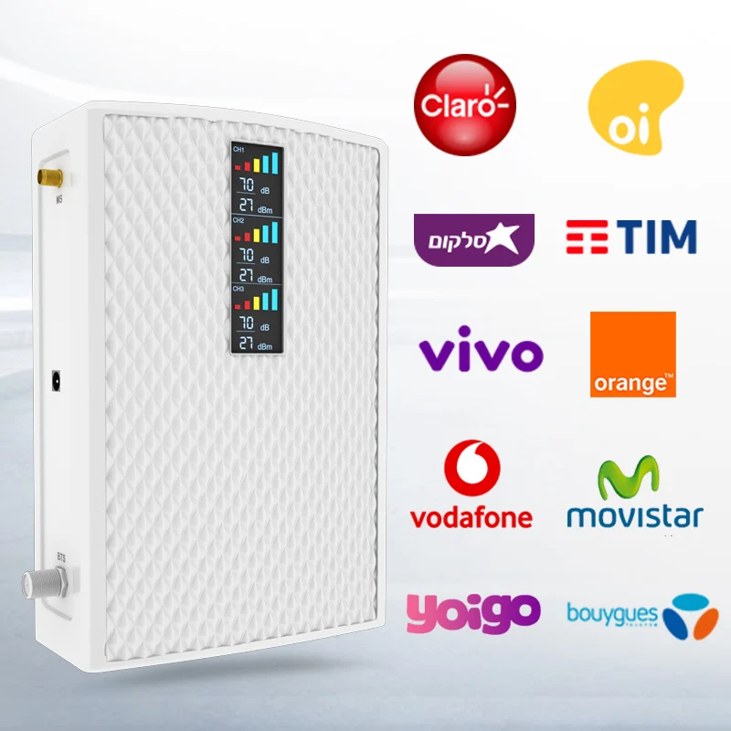 Ретранслятор сотовой связи GOBOOST 3G 4G трехдиапазонный 850 900 1800 2100 1900 1700 МГц LTE