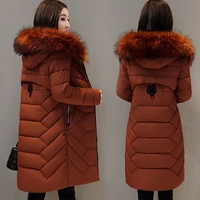 5xl fur hooded padded winter puffer autumn warm jacket long female coat women tops loose fashion parka coats outerwear snow wear