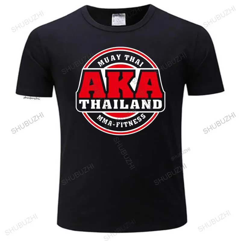

Men Cotton shubuzhi T Shirt Summer Brand Tshirt Aka Thailand Gym Logo Muay Thai Mma Kick Boxing brand tee-shirt homme tops