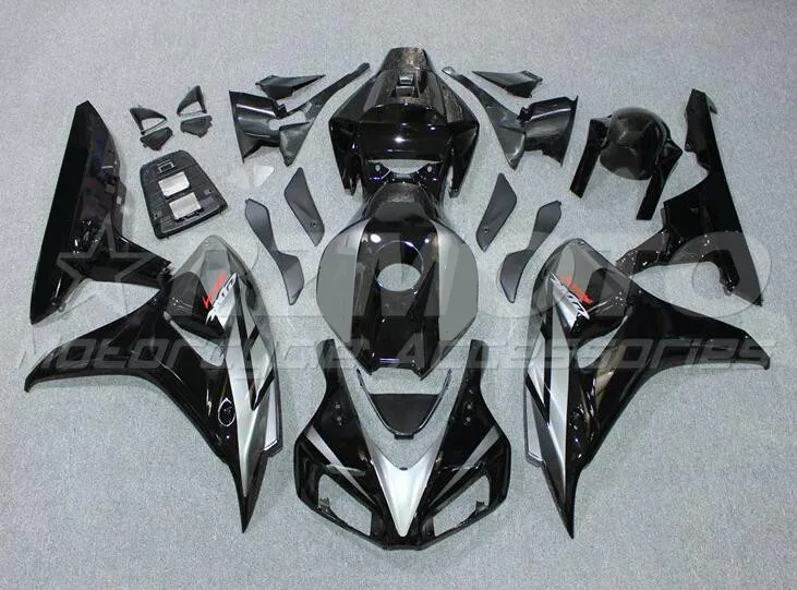 

Injection Molding New ABS Motorcycle Whole Fairings Kit Fit for HONDA CBR1000RR 2006 2007 06 07 Bodywork set black gray