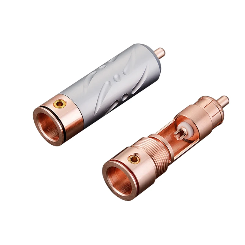 Viborg X 4 шт. VR109 разъем RCA из чистой меди Без припоя|connector adapter|adapter rcaconnector plug |