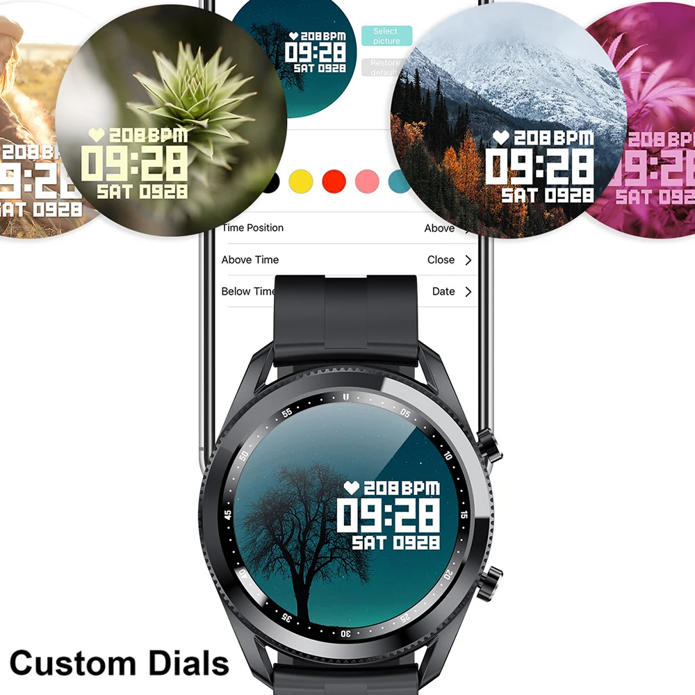 

CHYCET 2021 Bluetooth Call Smart Watch Customize Wallpaper Sport Smartwatch Men Women Sleep Monitor Watches For IOS Android