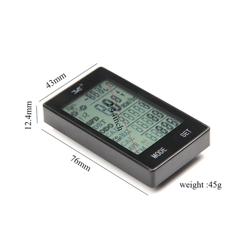 Беспроводной Велосипедный компьютер со спидометром и светодиодным