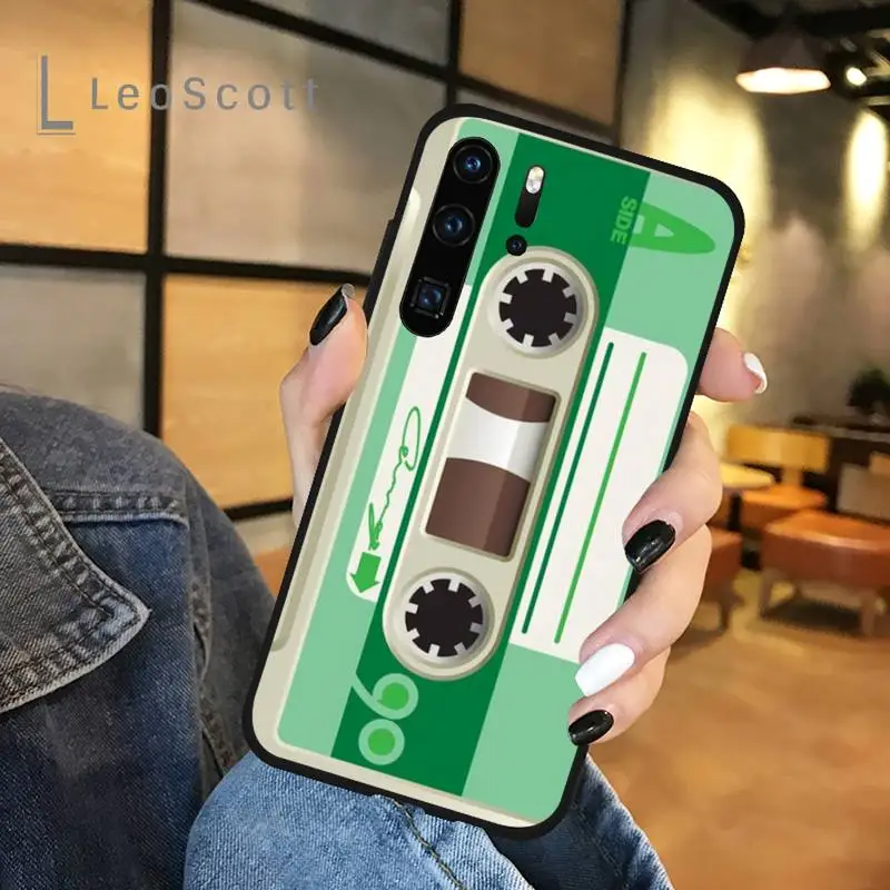 

Retro audio cassette design Phone Case For Huawei honor Mate P 9 10 20 30 40 Pro 10i 7 8 a x Lite nova 5t