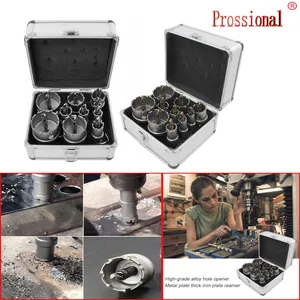 Набор быстрорежущих сверл, высокоскоростной стальной Твердосплавный Наконечник, кольцевая пила, металлическое сверление, ручной деревообрабатывающий резак, сверло