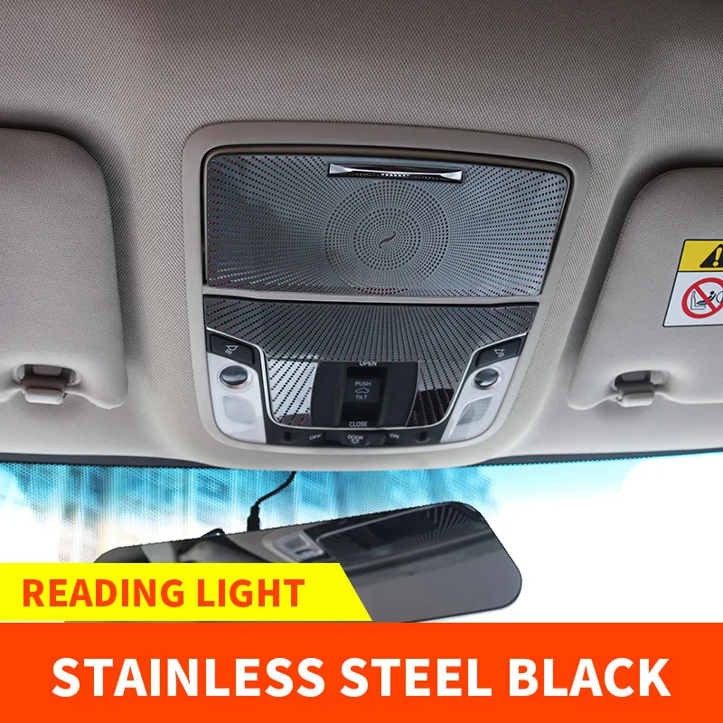 Black 2pcs Для Honda Accord 10 передняя рамка для чтения крышка подсветка для салона автомобиля декоративная рамка аксессуары-модификации для автомобиля - Название цвета: Black 2pcs