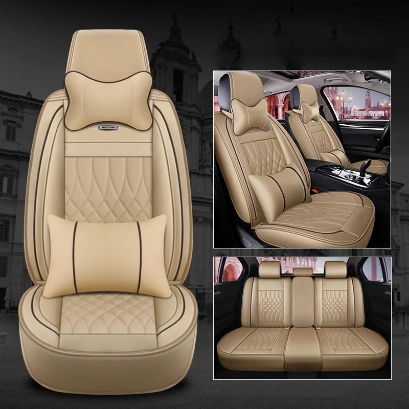 

Leather Car Seat Covers for Hyundai Solaris Creta Getz Accent Sonata ix25 Elantra Genesis ix35 i40 i30 i20 Car Cushion Cover