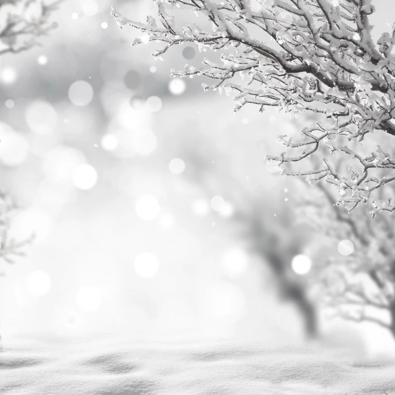 

Фон для фотосъемки Laeacco с изображением белого снега дерева в горошек для детской вечевечерние