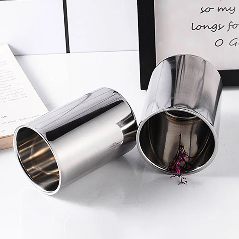 

280/ 430ml Double Wall Stainless Drinking Cup Beer Coffee Tea Mug Drinkware 1 Pc