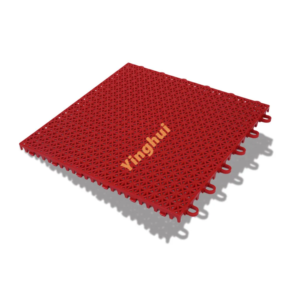 Полипропиленовый спортивный пол для семейного двора баскетбольной площадки