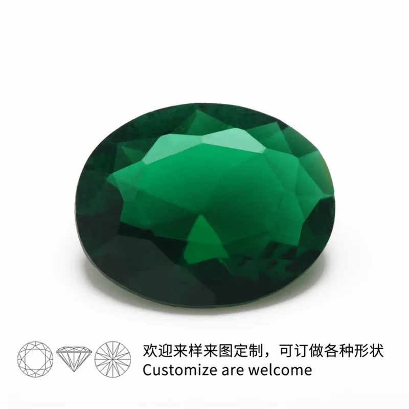 50 шт 2x3-13x18mm овальной формы Свободно сидящий стеклянный камень розовый красный цвет синий зеленый белый