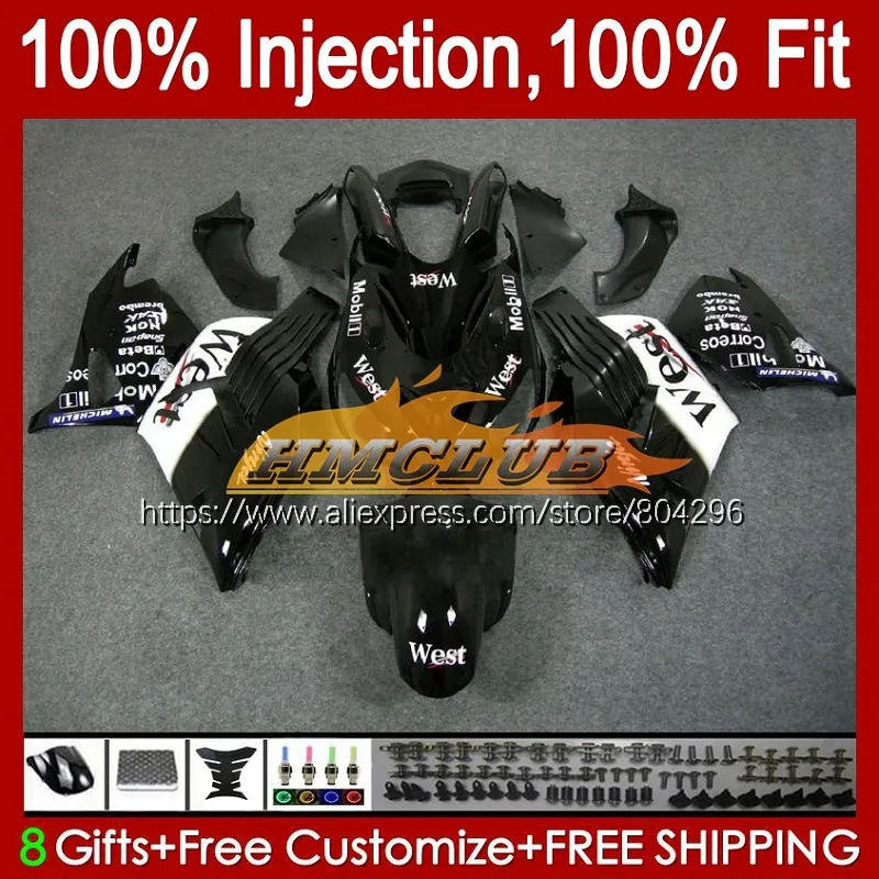 

Инъекция для KAWASAKI NINJA ZX-14R ZZR1400 92No.24 ZX14R 12 13 14 2015 2016 2017 Black west ZX 14R 2012 2013 15 16 17 обтекатель