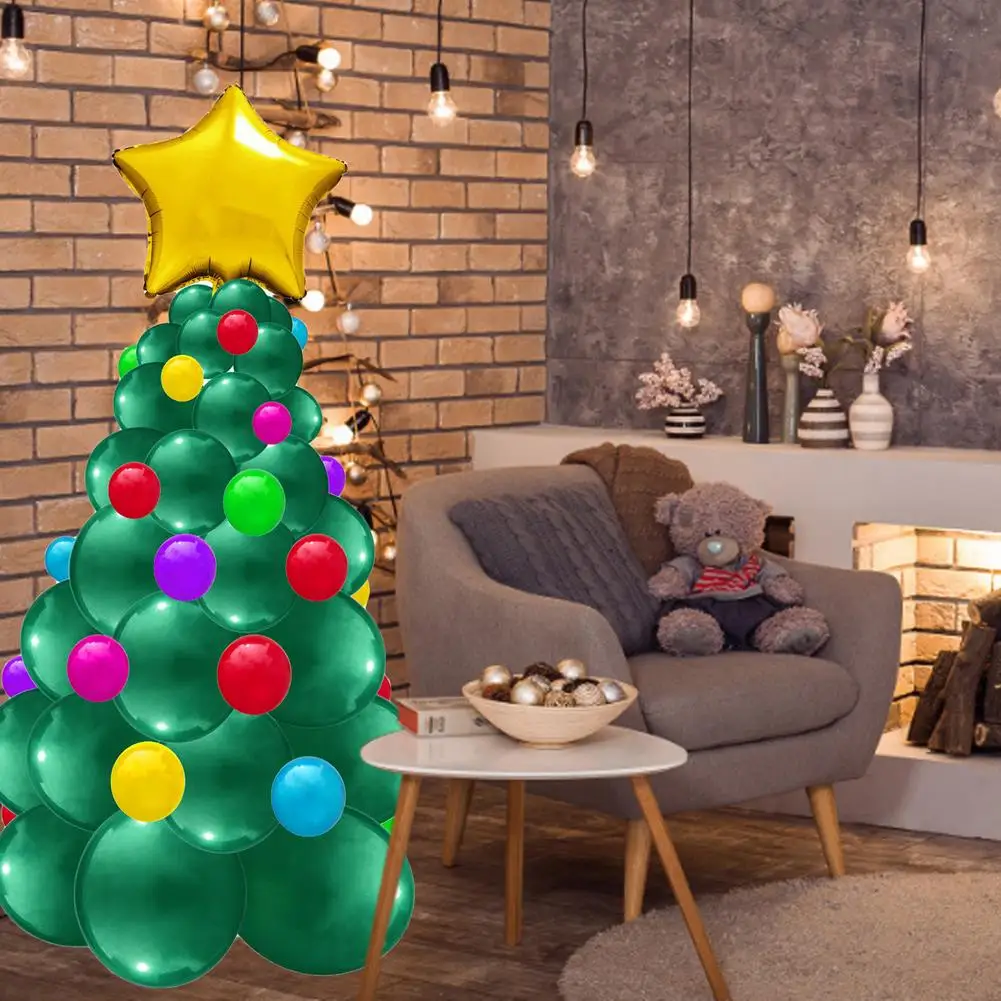 

12 Inches Balloon Tree Kit High-quality Latex Christmas Balloon Tree Set Decorate Home Office School For Christmas Party