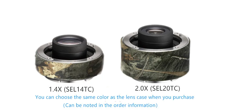 ROLANPRO Camera Lens Coat Camouflage Cover for Sony SEL14TC SEL20TC Magnification Protection Sleeve For SONY camera | Электроника