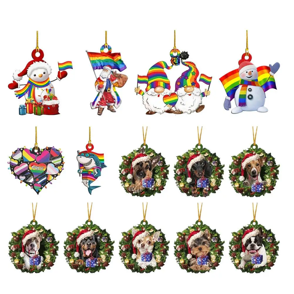 

Christmas Tree Ornaments Craft Wooden Snowman Dog Christmas Pendants New Year 2022 Merry Christmas Decorations For Home Navidad