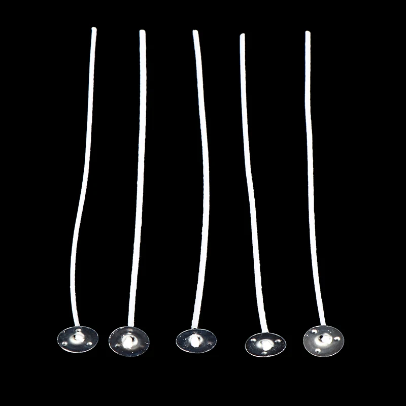 100 шт./компл. свечи фитили бездымный воск сердечник из чистого хлопка 12 см сделай