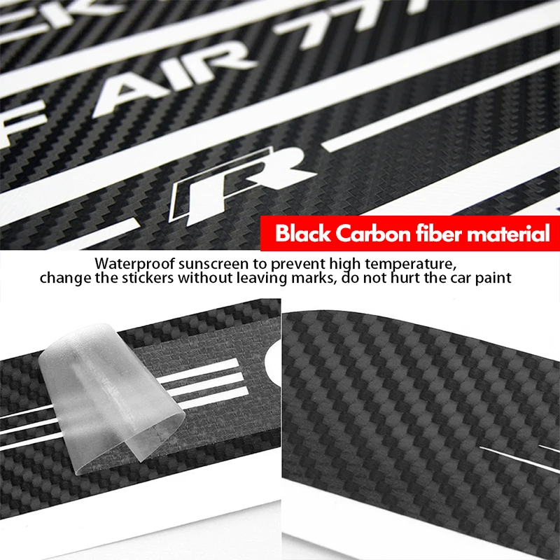 

Carbon Fiber Third Rear Brake Light Decoration Decals Sticker For Volkswagen VW Tiguan 2017 2012 2010 2014 2011 2013 2016 2015