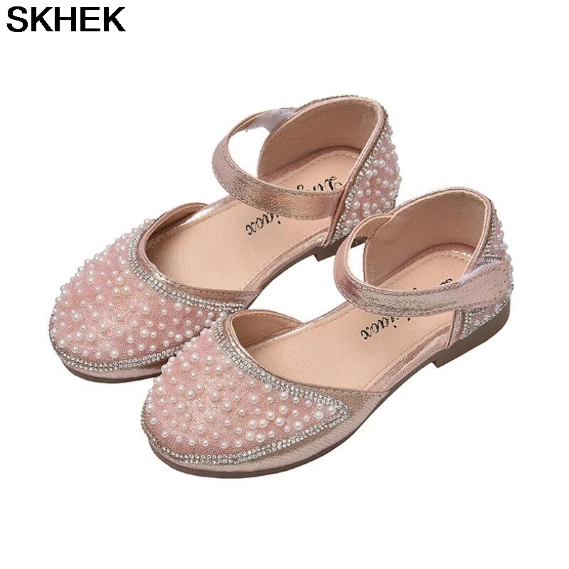 

Baby Girl Children Leather Sandals New Sandals Kids Summer Girls Shoes Flower Child Sandals White&Yellow&Pink Shoes Girls