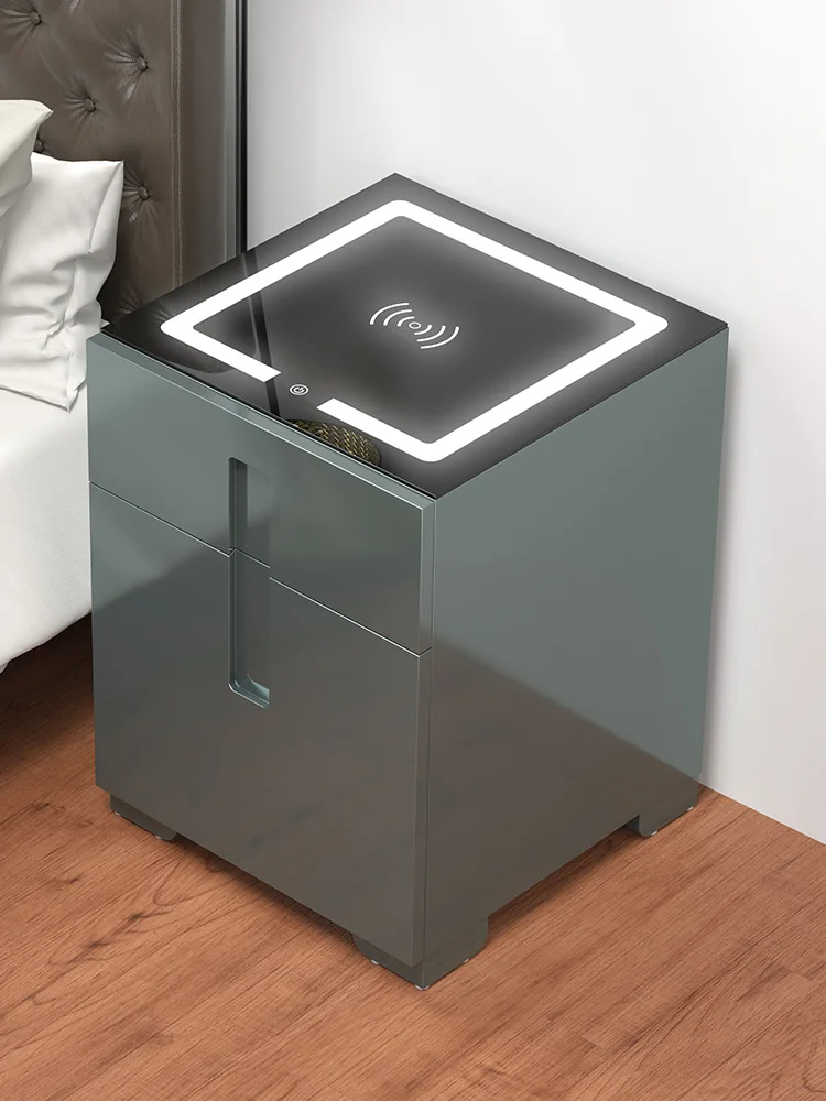 

Wireless Charging Bedside European-Style Home Bed Head Safe Box Intelligent Modern Simple Locker