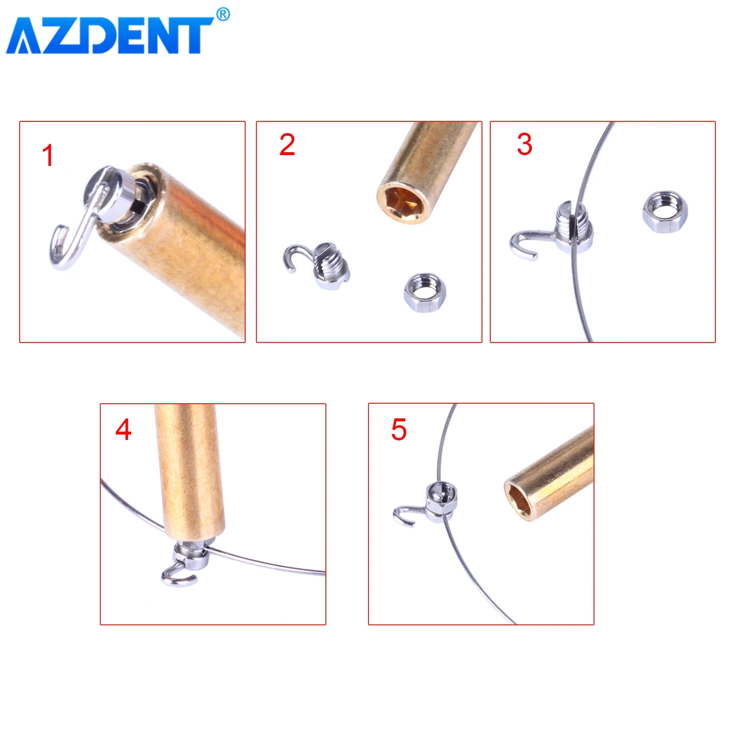 Зубная Ортодонтическая активность AZDENT обжимные крючки для фиксации левого и