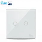 Настенный выключатель COOLCAM Z-wave Plus, 2 канала, автоматизация дома, беспроводной выключатель для умного дома с функцией Z-Wave, 868,4 МГц