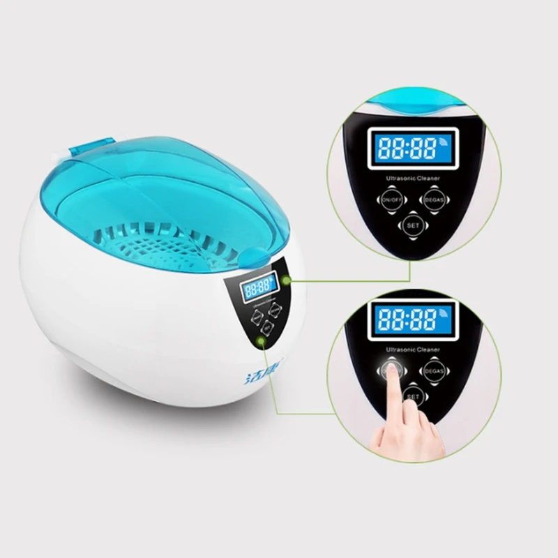 

Ультразвуковой очиститель ювелирных изделий, портативная ультразвуковая Очистительная Машина, цифровой таймер для ювелирных изделий, очк...