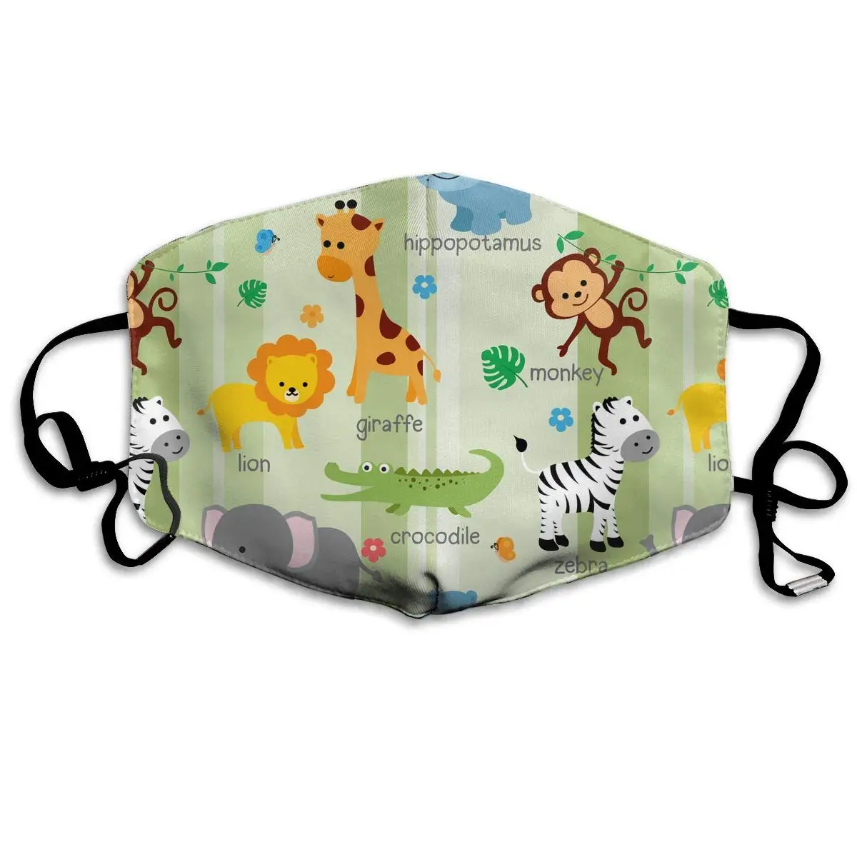 

Cute Animals Flowers And Butterflies Washable Reusable Mask, Cotton Anti Dust Half Face Mouth Mask For Kids Teens Men Women
