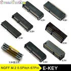 Разъем M.2, 10 шт., разъем 67P E KEY NGFF, интерфейсная розетка SSD, строительная розетка 2,3 H 3,2 H 4,2 H 4,8 H 5,3 H 5,5 H