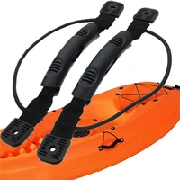 2 pcspair polyurethane boat side mount carry handles with screws bungee hardware for most kayak canoe rowing boats accessories
