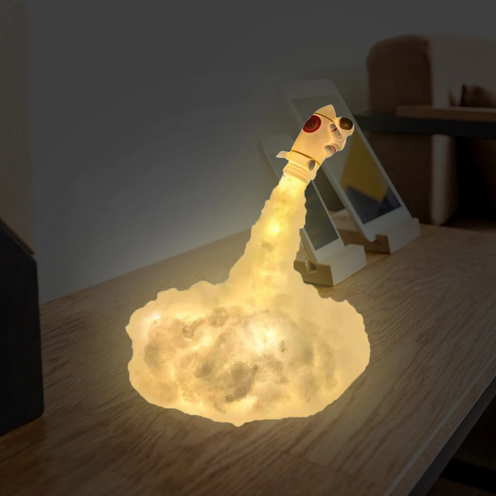 Светодиодный ночсветильник с облаками и астронавтом креативный подарок на день