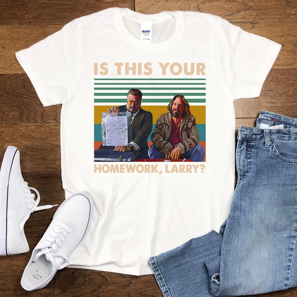 Футболка мужская черная хлопчатобумажная с надписью The Big Lebowski - купить по