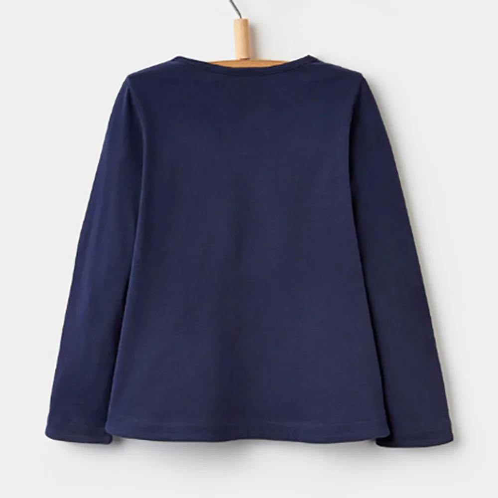 Распродажа детская футболка для девочек одежда с аппликацией пони и блестками